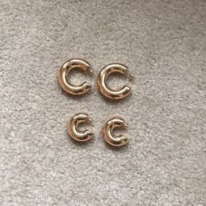 SHEIN chunky gold hoops!